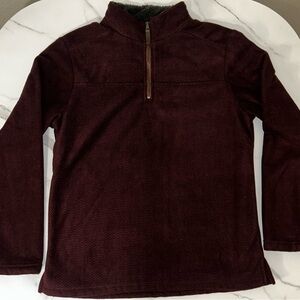 Men's Burgundy Quarter Zip